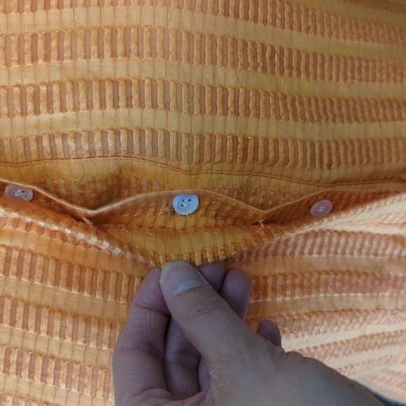 Cynthia Steffe Halter Textured Stripe Dress Orange 6 preppy summer sundress - Picture 5 of 10